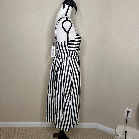 NWT Steve Madden Deyvani Striped Midi Dress - Picture 5 of 11